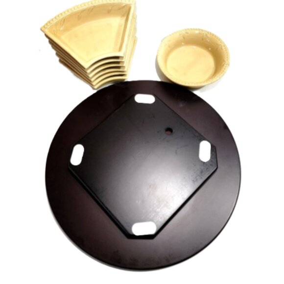 RARE Signature Sorrento Wheat Gold 8 Piece Lazy Susan - Picture 13 of 13